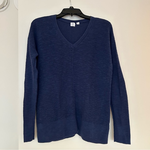 GAP for Good V Neck Waffle Knit Sweater - Picture 2 of 13